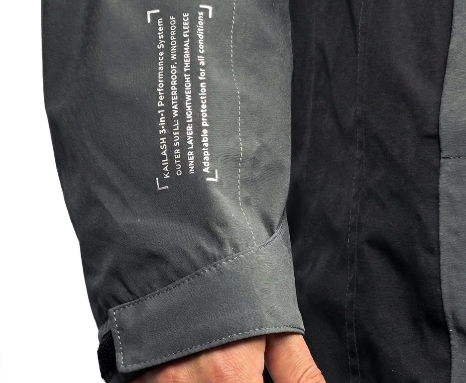 Jaqueta Anorak 3x1 Fitz Roy Chumbo/Preto Masc Kailash P