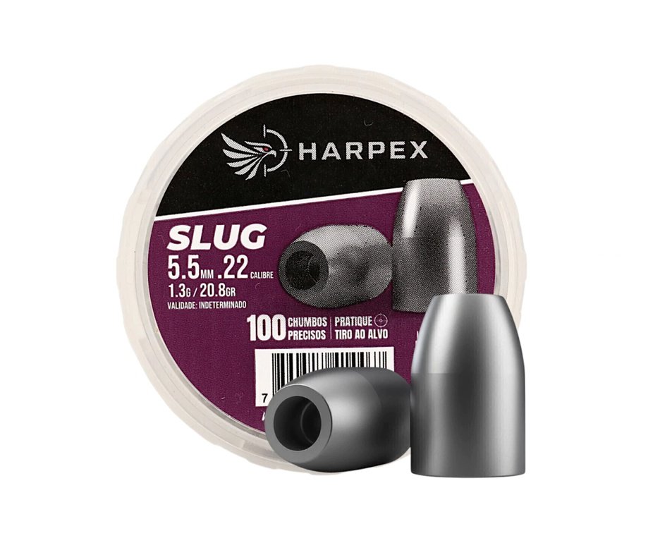 Chumbinho Harpex Slug Alta precisão 5.5mm (.22) - 100un