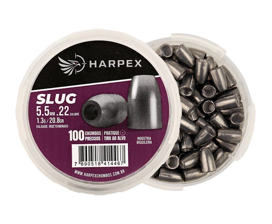 Chumbinho Harpex Slug Alta precisão 5.5mm (.22) - 100un