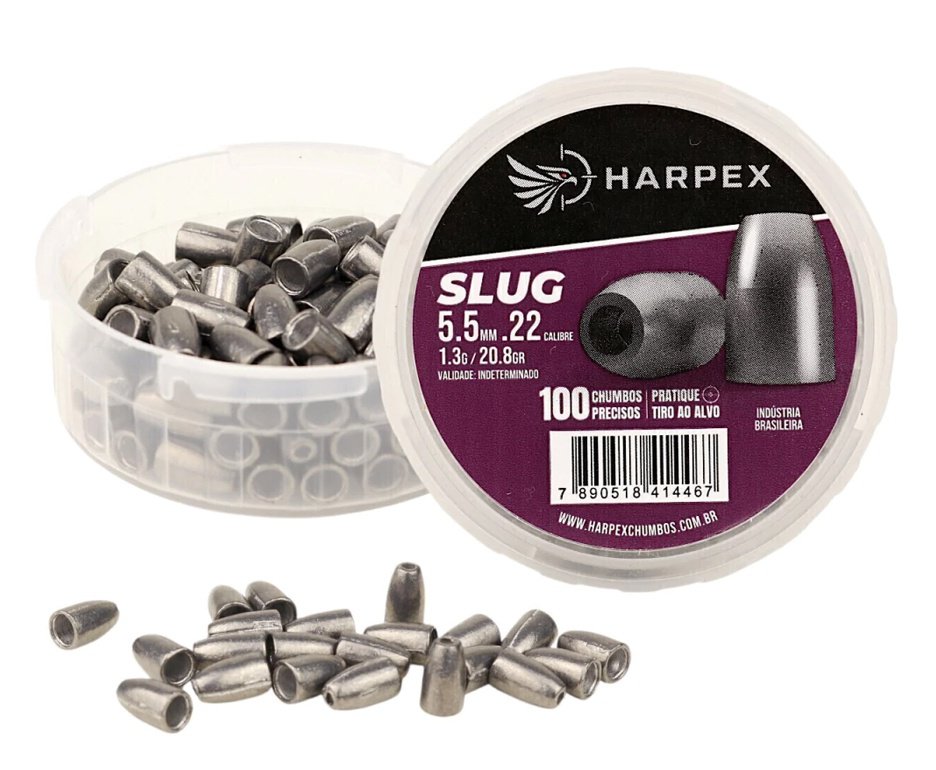 Chumbinho Harpex Slug Alta precisão 5.5mm (.22) - 100un