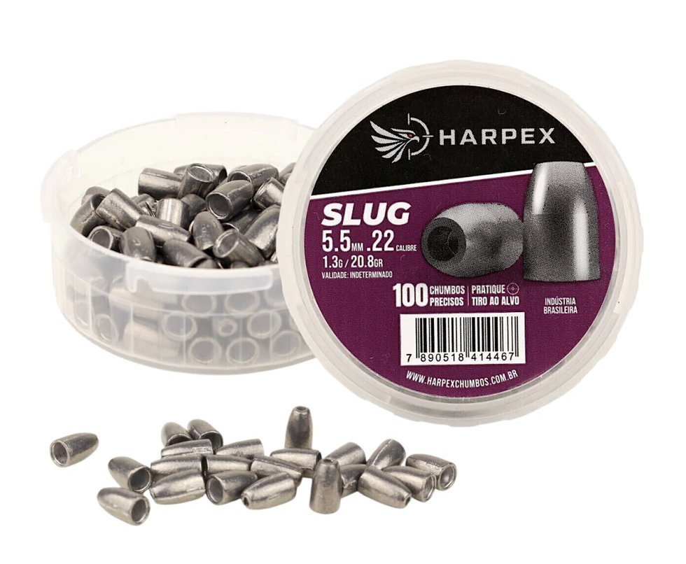 Chumbinho Harpex Slug Alta precisão 5.5mm (.22) - 100un