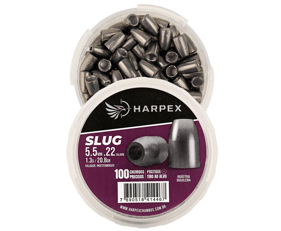 Chumbinho Harpex Slug Alta precisão 5.5mm (.22) - 100un
