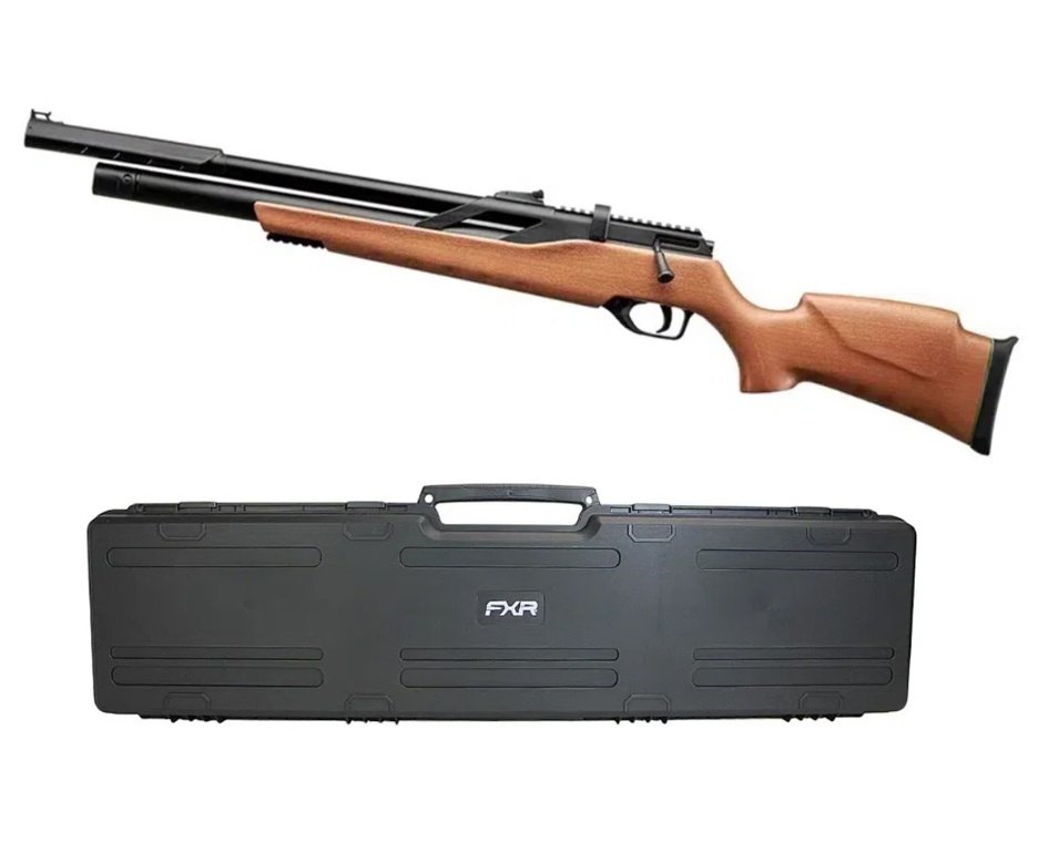 Carabina PCP Rossi T-REX Montecarlo Madeira Big Bore 6,35mm + Case FXR