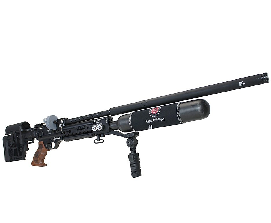 Carabina de Pressão PCP Hatsan Factor Sniper L 6,35mm + Compressor + Luneta Mira Discovery MS 6-24x42 AOAC