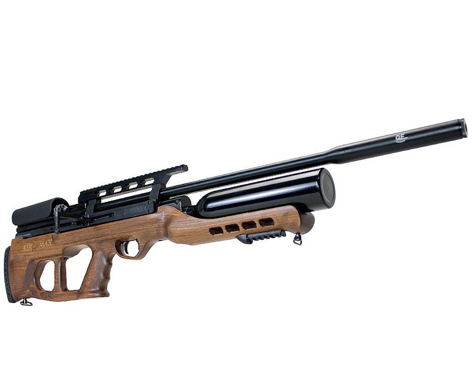 Carabina de Pressão PCP Hatsan Airmax Bullpup Madeira 5,5mm + Compressor de ar para PCP Compacto portátil 300BAR 110V/220V/12V SMART PTT KMD