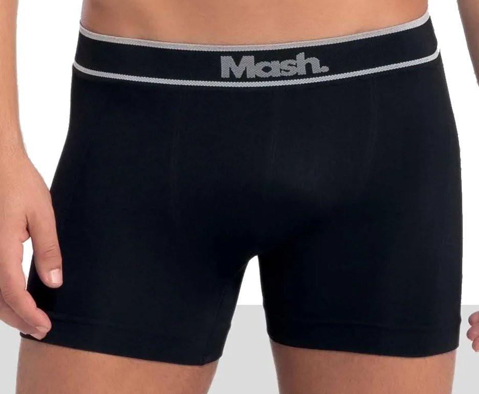 Kit Com 6 Cuecas Boxer Mash Microfibra Sem Costura Ref. 711.18