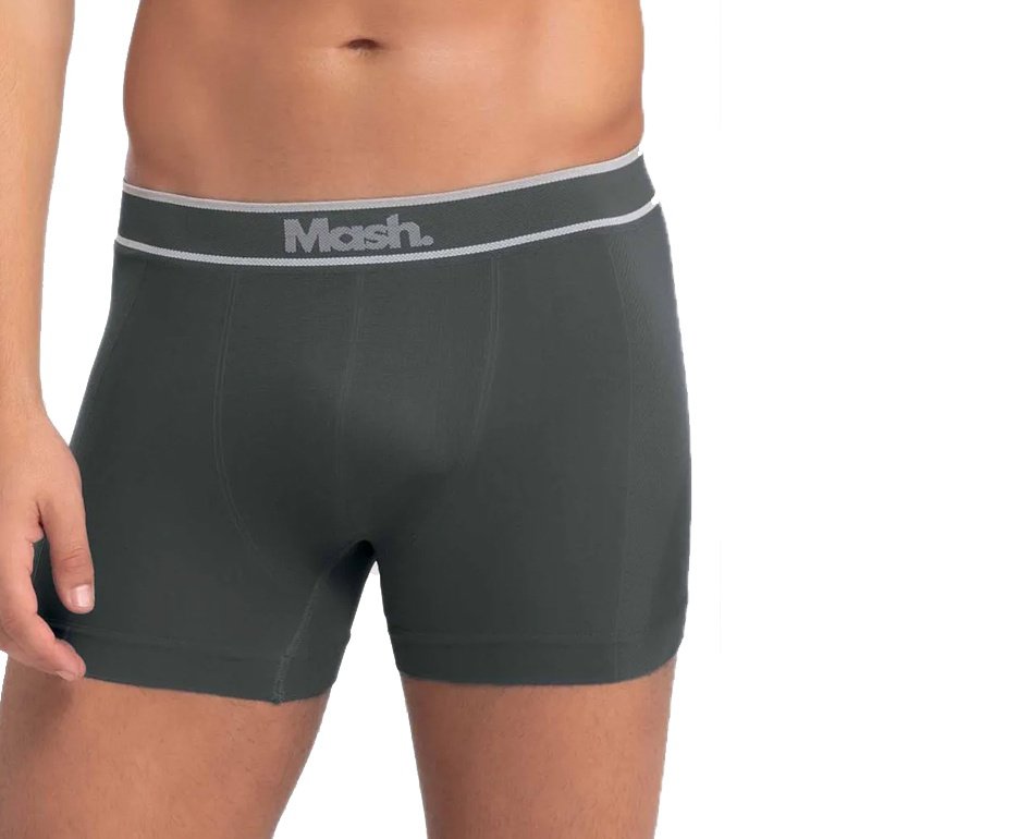 Kit Com 6 Cuecas Boxer Mash Microfibra Sem Costura PT/CZ Ref: 711.18