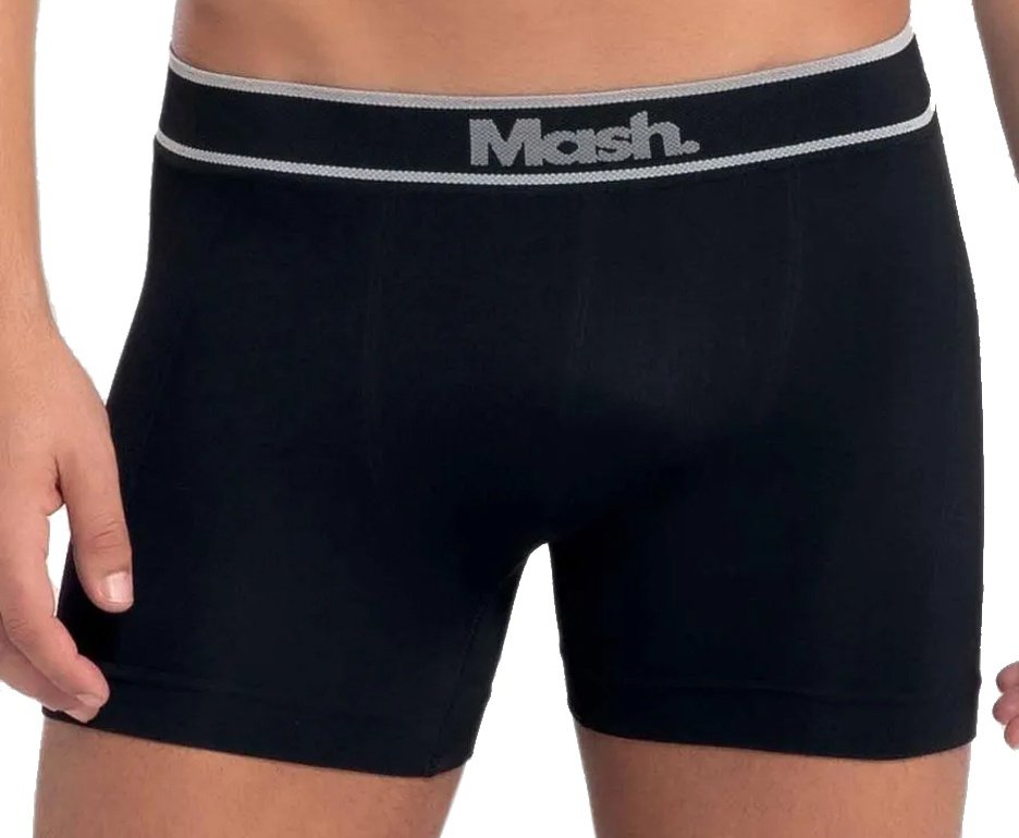 Kit Com 6 Cuecas Boxer Mash Microfibra Sem Costura PT/CZ Ref: 711.18