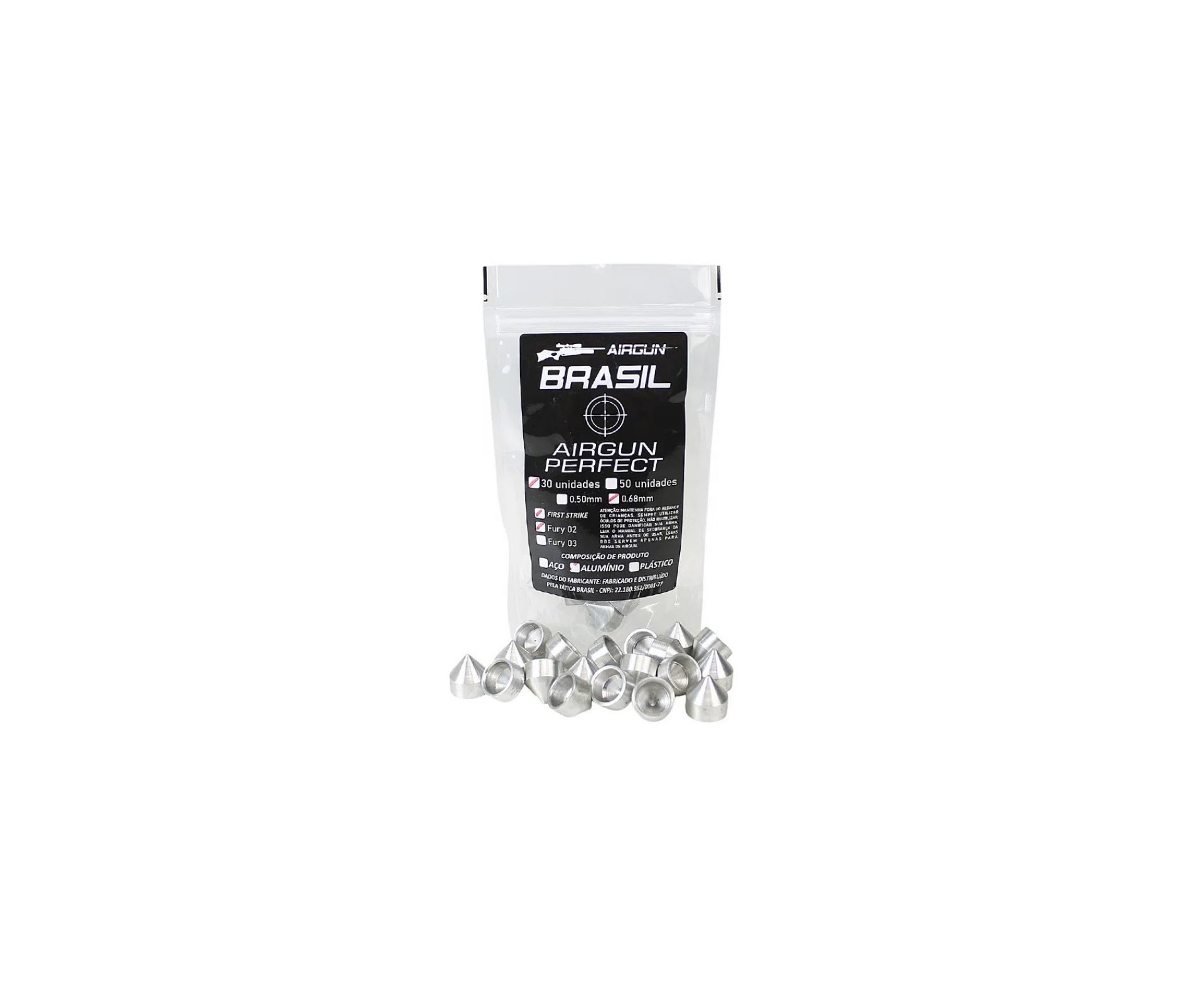 First Strike Fury 02 Umarex Aluminio Paintball .50 / Pct com 50un - Airgun Brasil
