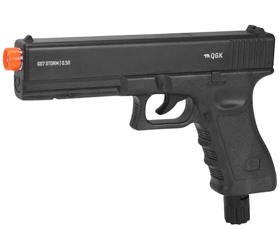 Pistola de Pressão CO2 Glock G07 .50 Home Defense HDP LDL 22 Joules - QGK + 10 Co2 + Munição