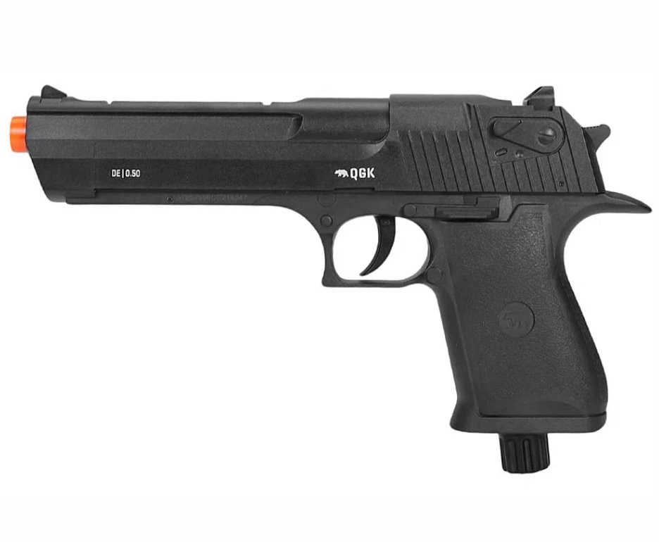 Pistola de Pressão CO2 Desert Eagle .50 Home Defense HDP LDL 20 J - QGK + 10 Co2 + Munição + Case