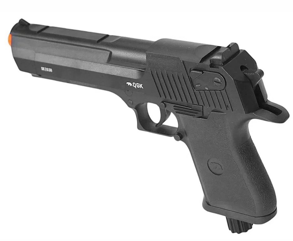 Pistola de Pressão CO2 Desert Eagle .50 Home Defense HDP LDL 20 J - QGK + 10 Co2 + Munição + Case