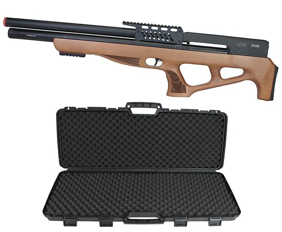 Carabina de Pressão PCP R35 Bullpup Madeira 5,5mm Rossi + Case FXR
