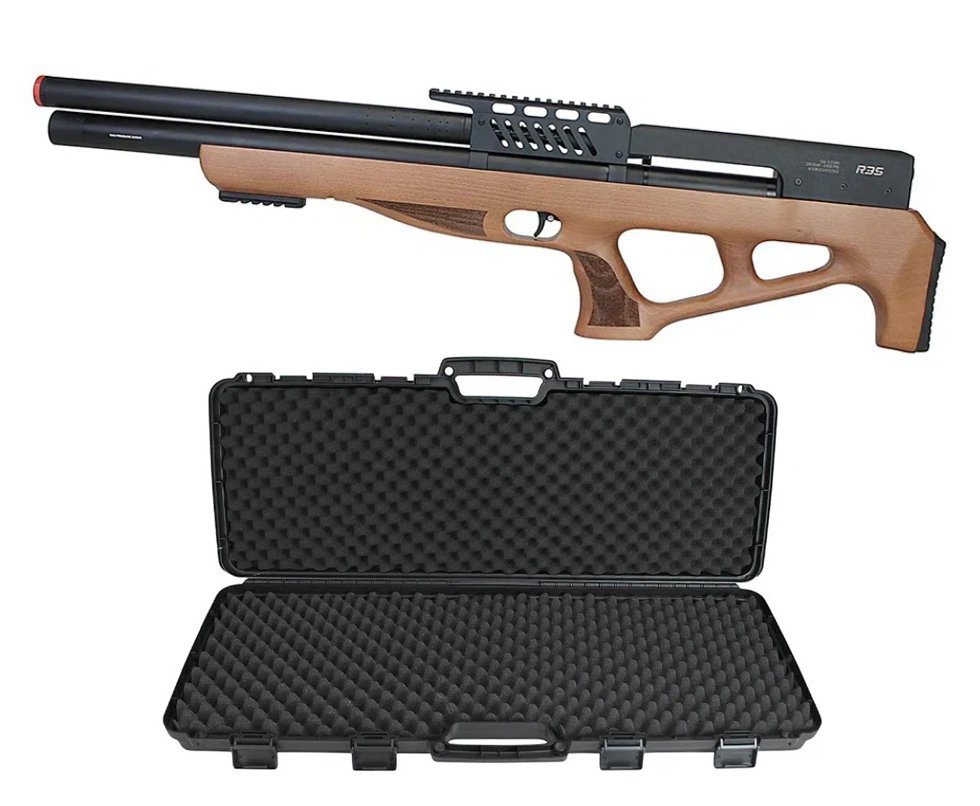 Carabina de Pressão PCP R35 Bullpup Madeira 5,5mm Rossi + Case FXR