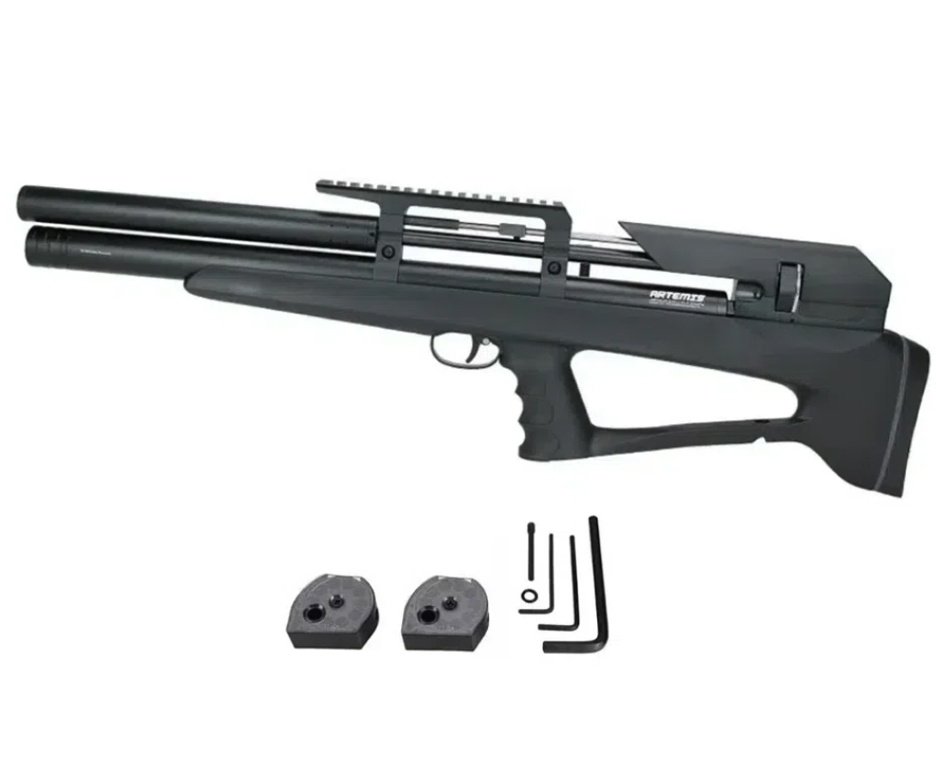 Carabina Pressão PCP P35 Artemis Bull PUP Blackened 5.5mm + Case FXR