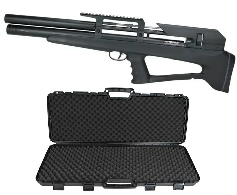 Carabina Pressão PCP P35 Artemis Bull PUP Blackened 5.5mm + Case FXR