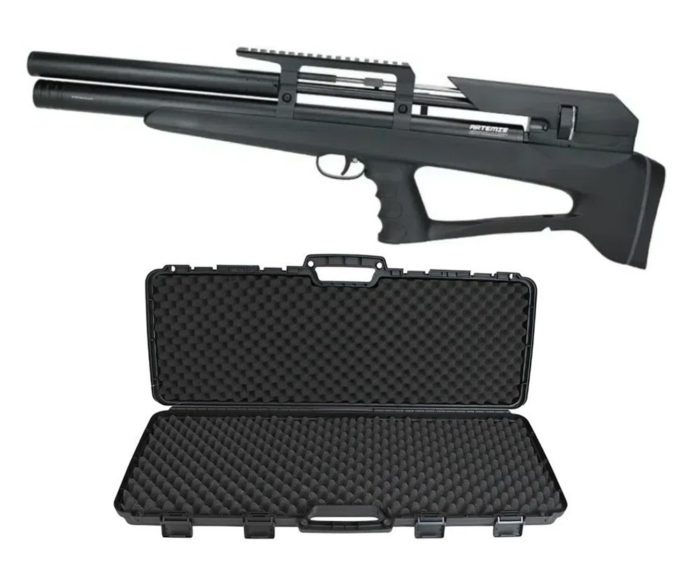 Carabina Pressão PCP P35 Artemis Bull PUP Blackened 5.5mm + Case FXR