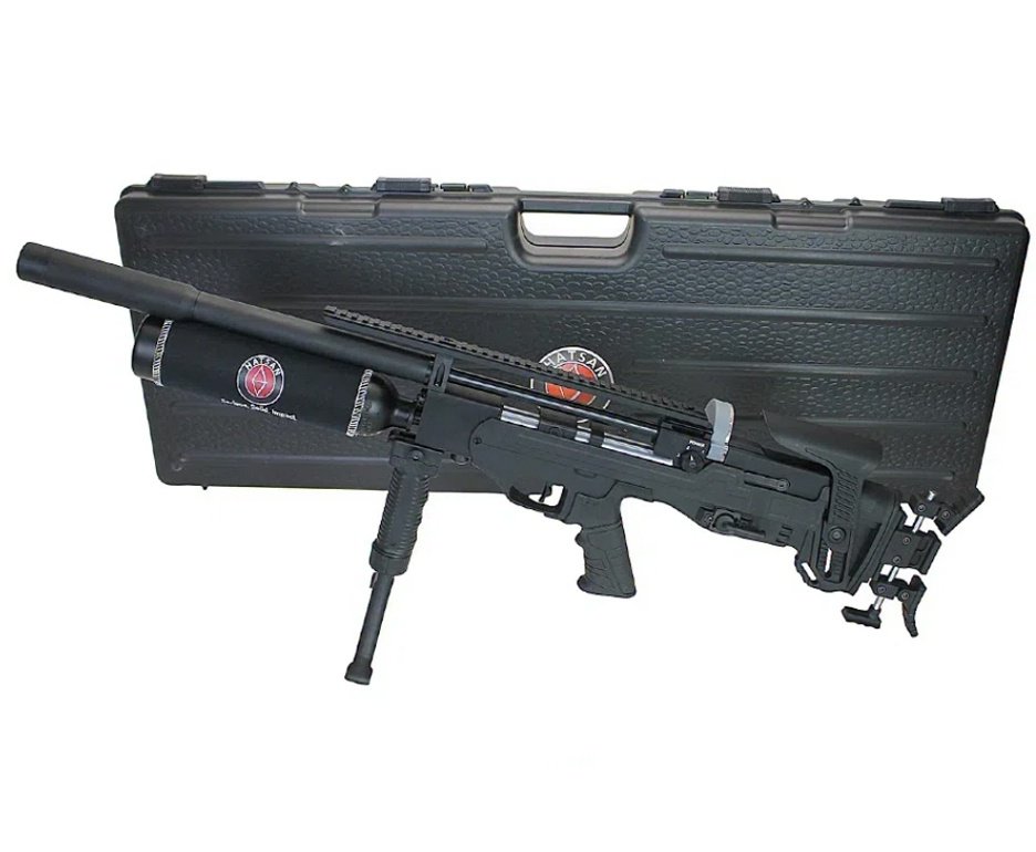 Carabina de Pressão PCP Hatsan Factor FT 5.5mm + Luneta 6-24x42 + Kit Limpeza + Desengripante + Alvos