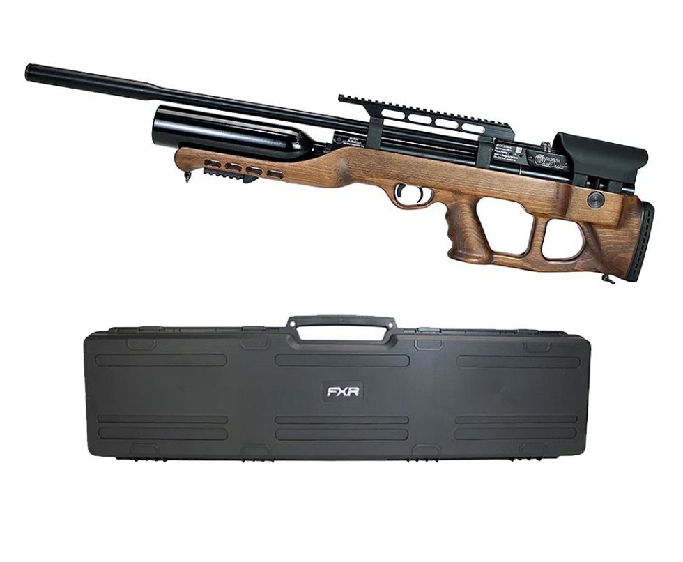 Carabina de Pressão PCP Hatsan Airmax Bullpup Madeira 6,35mm + Case FXR