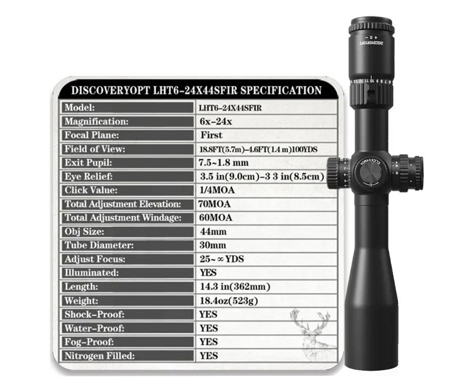 Luneta Discovery OPT MS 6-24x44 SFIR FFP