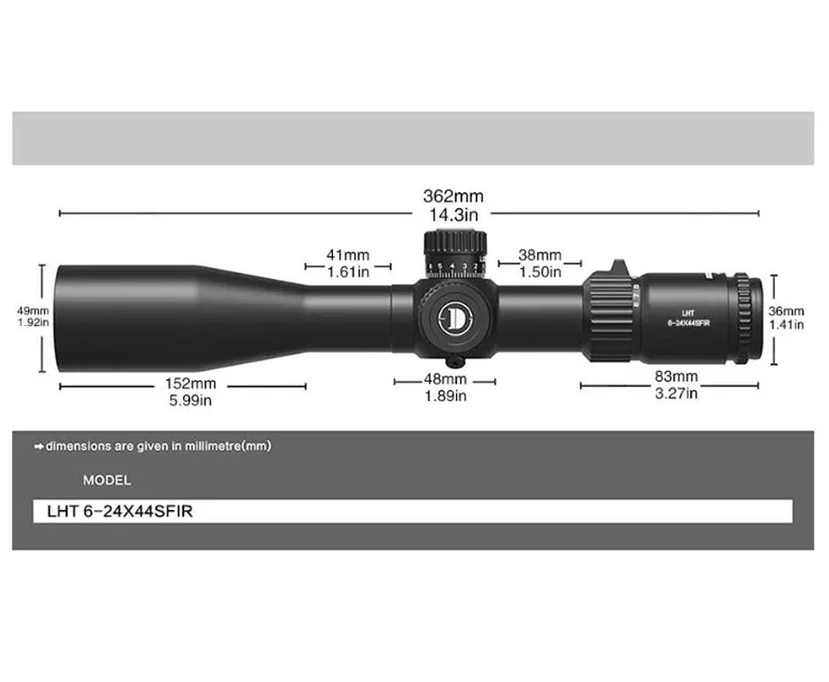 Luneta Discovery OPT MS 6-24x44 SFIR FFP
