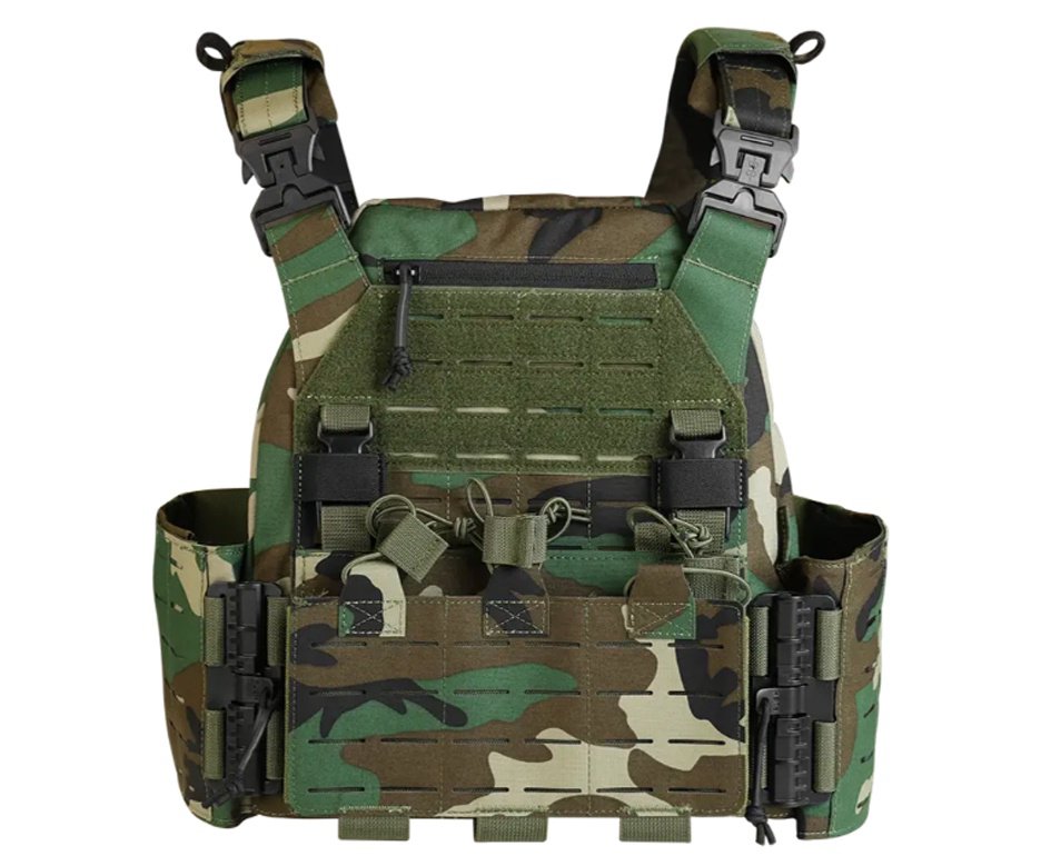 Colete Tatico Rossi Modular PCR Woodland