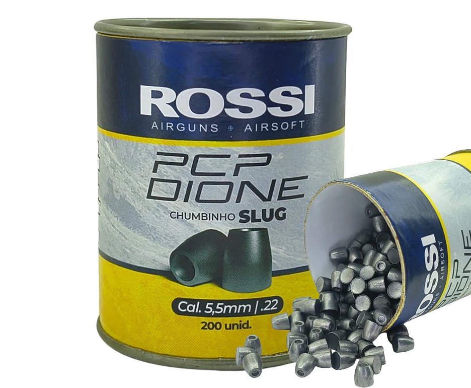 Chumbinho Rossi Slug PCP Dione 5,5mm 200 Un