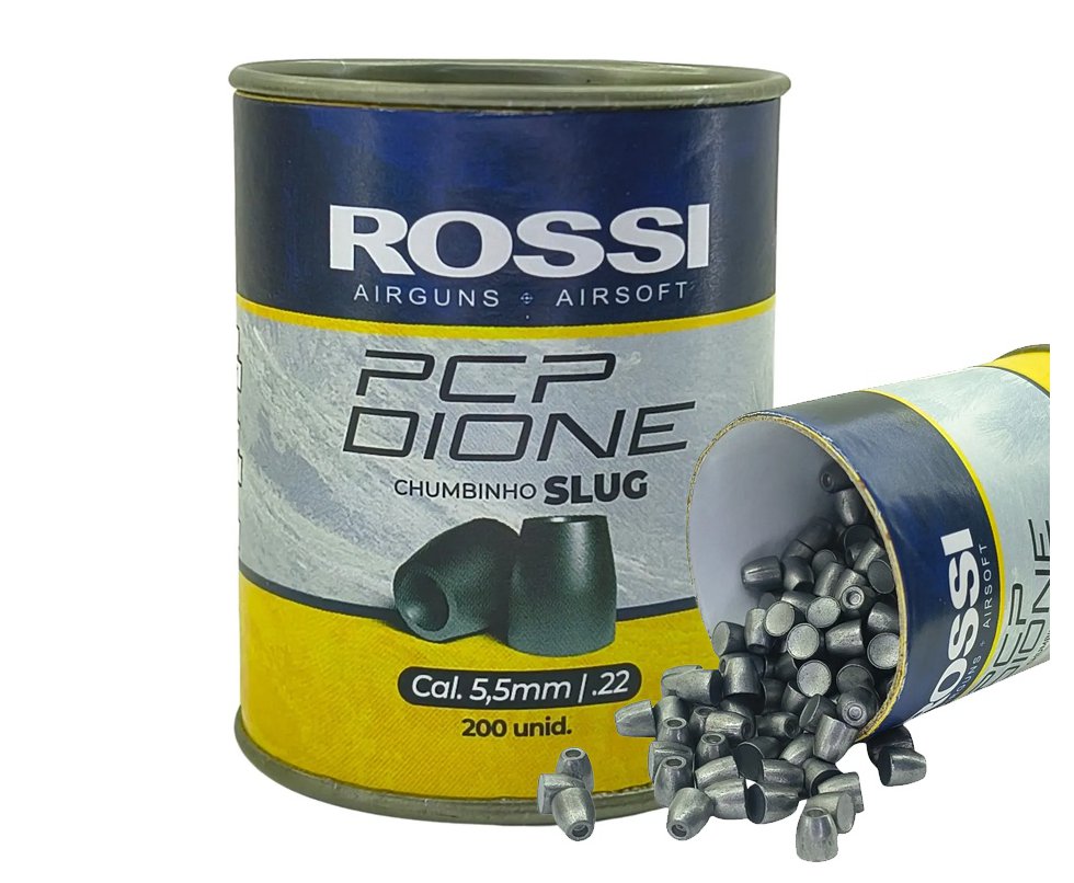 Chumbinho Rossi Slug PCP Dione 5,5mm 200 Un