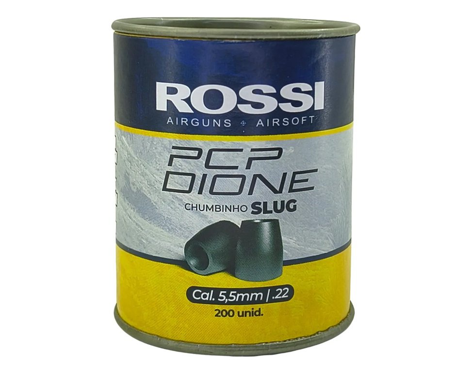 Chumbinho Rossi Slug PCP Dione 5,5mm 200 Un