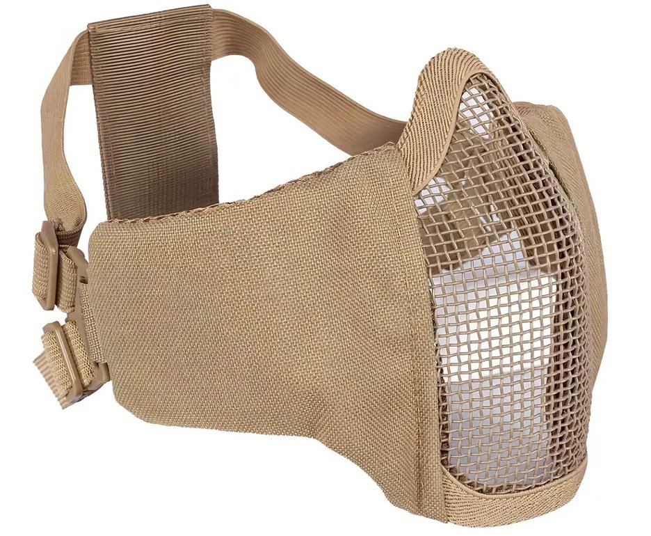 Mascara Telada Rossi Almofadada Airsoft Tan