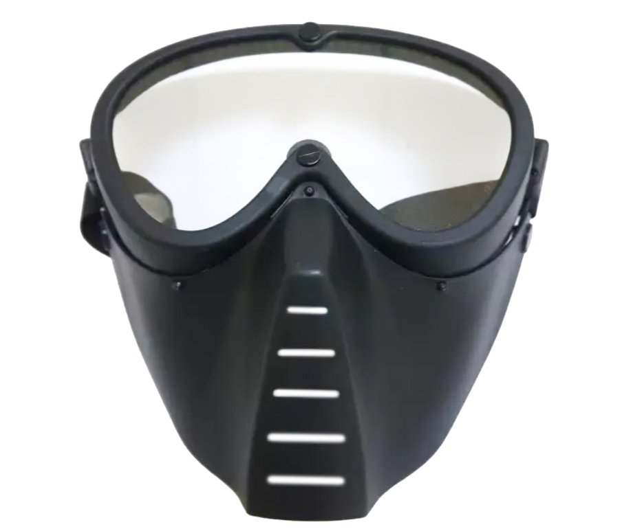 Mascara de Airsoft Rossi Fullface Preta N1