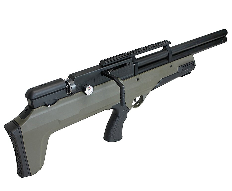 Artefato de Pressão PCP Nova Vista Bullpup Behemoth PS-R2-SF 4,5 mm Verde