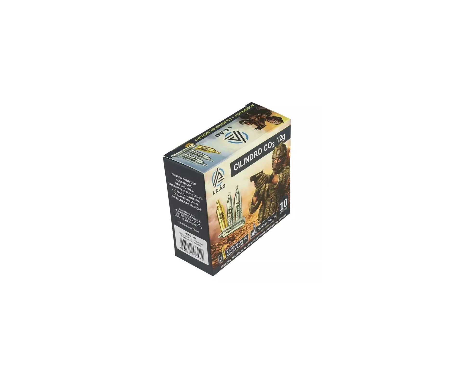 Cilindro Co2 12g Leão Premium Repair 10 Unidades