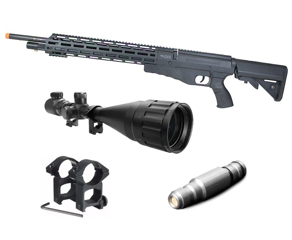 Carabina de Pressão QGK PCP G850T Cal. 5,5mm + Luneta 6-24x50 AOEG