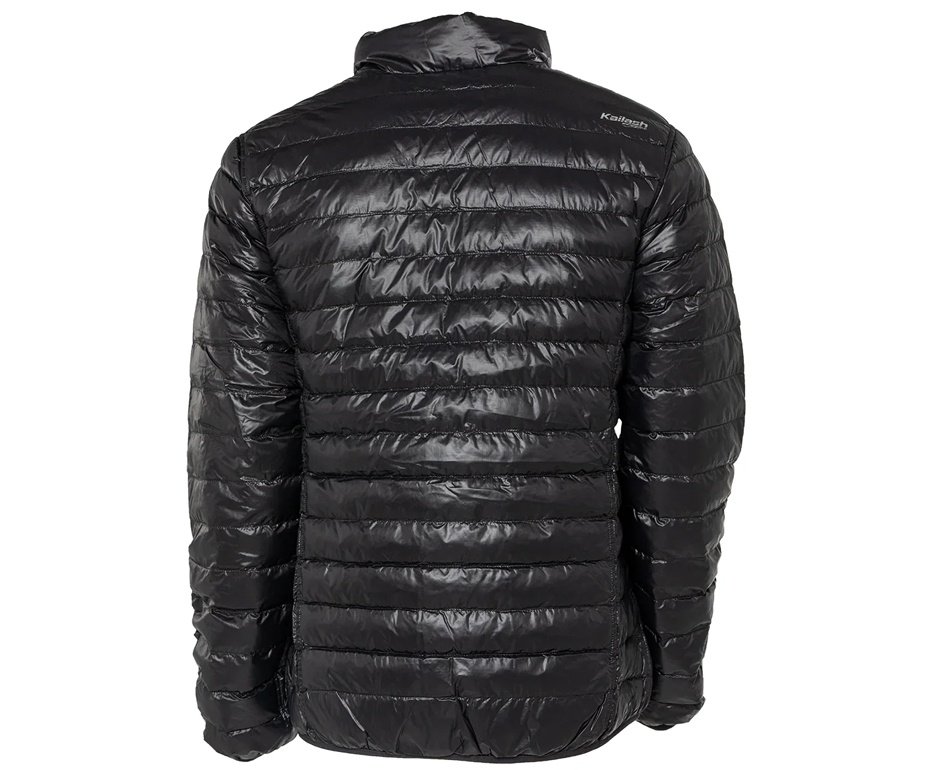 Jaqueta Kailash Puffer Dupla Face Pluma Ganso Feminina Preto e Laranja Escuro