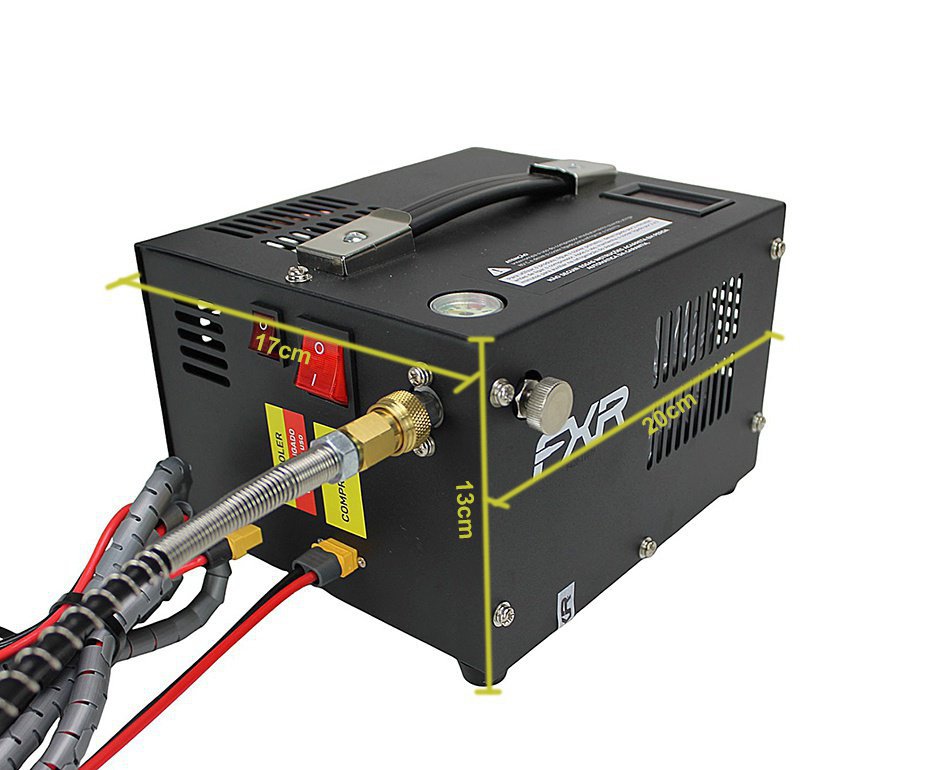 Carabina de Pressão CBC PCP Urban 10 W Madeira 5,5mm + Compressor Portátil Trivolt Compact
