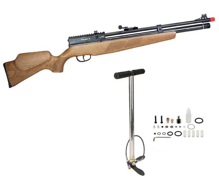 Carabina de Pressão CBC PCP Urban 10 W Madeira 5,5mm + Bomba