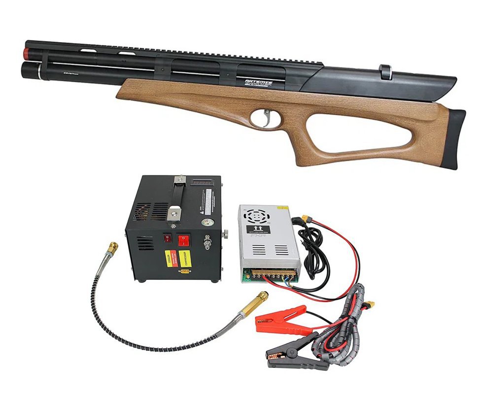 Carabina PCP Artemis Bullpup M40 Hazelwood Semi-Auto 5.5mm - FXR Artemis + Compressor Portátil Trivolt Compact