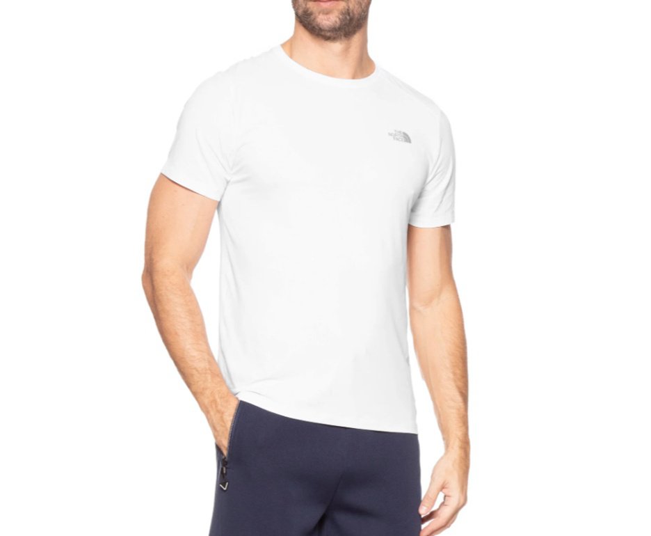 Camiseta Masculina The North Face Hyper Tee Gola Careca - Branca