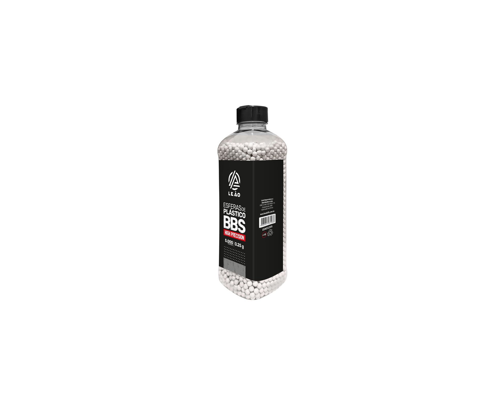 Esfera Airsoft BBs Leao 0,25g 6,0mm Pacote com 5000un