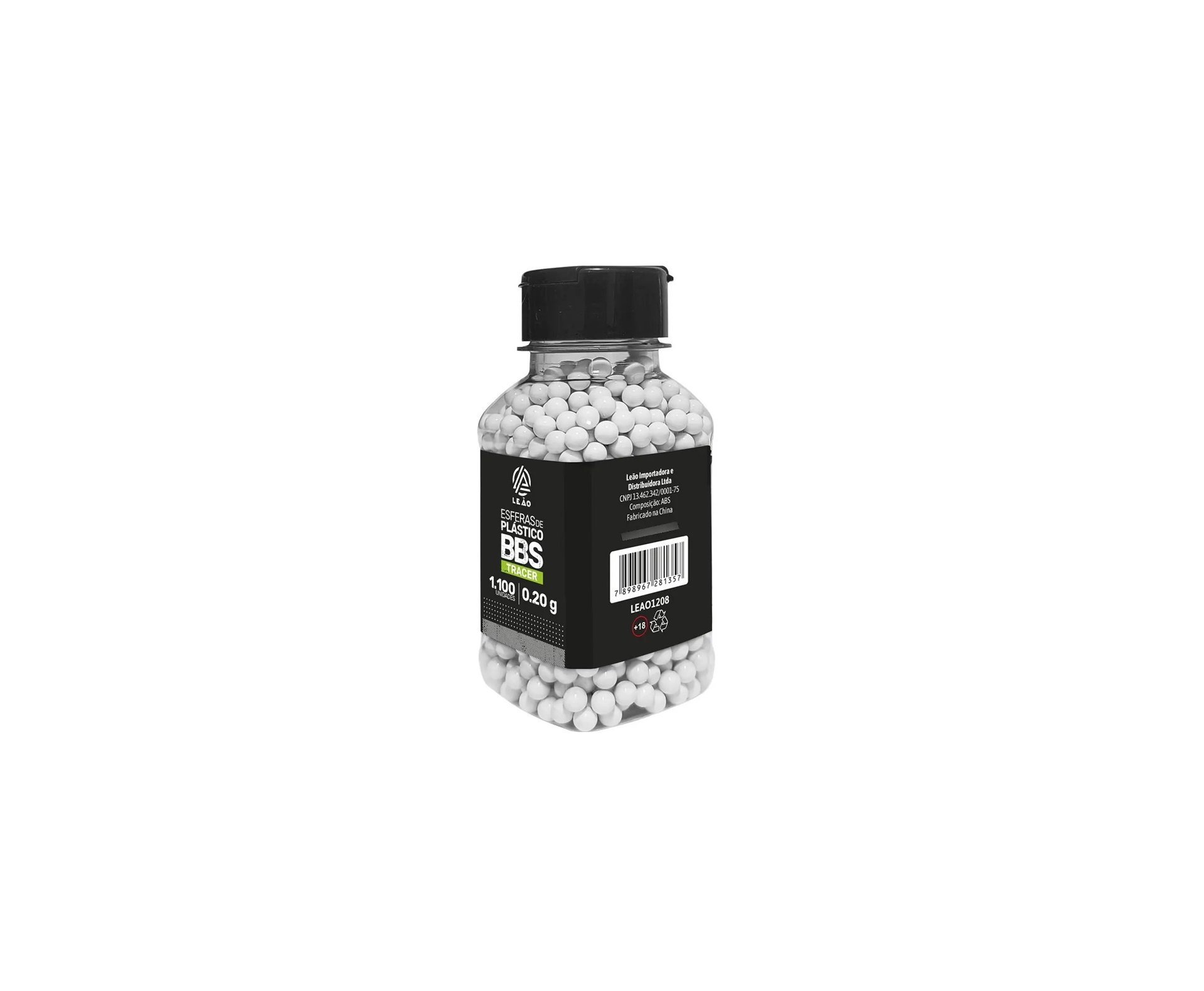 Esfera Airsoft BBs Leao 0,32g 6,0mm Pacote com 1100un Tracer