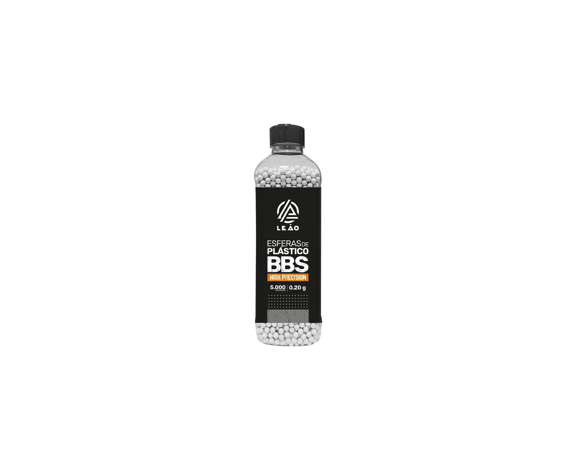 Esfera Airsoft BBs Leao 0,20g 6,0mm Pote C/ 5000un