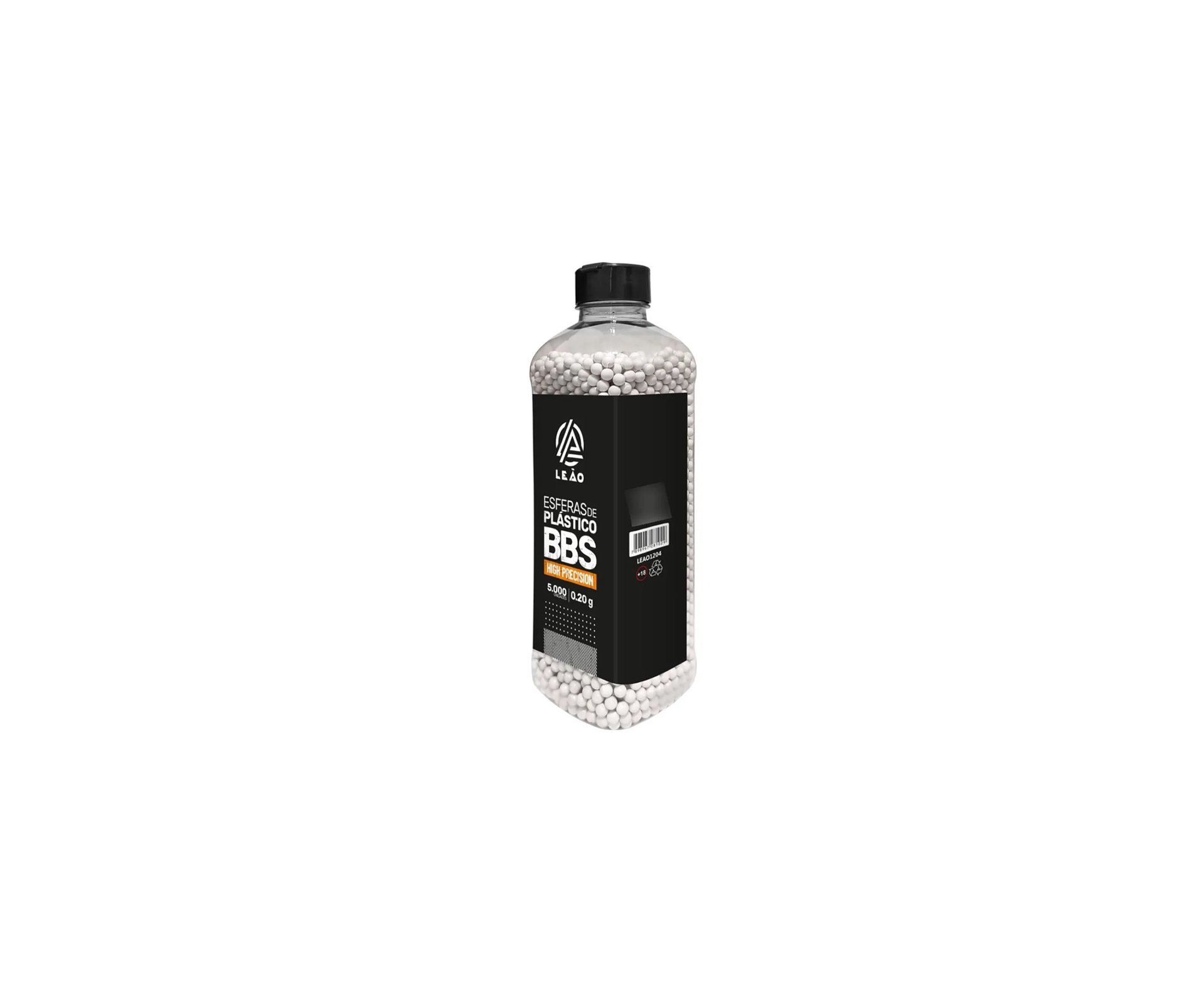 Esfera Airsoft BBs Leao 0,20g 6,0mm Pote C/ 5000un