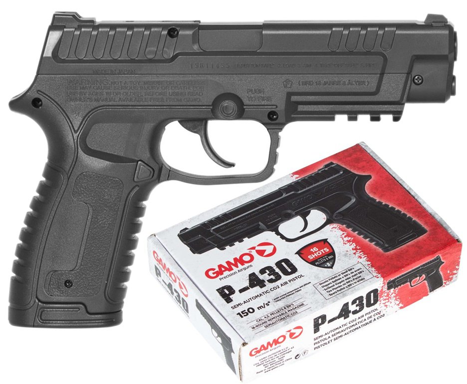 Pistola de Cilindro 12g Gamo P-430 Dual Fuel 4,5mm/BB