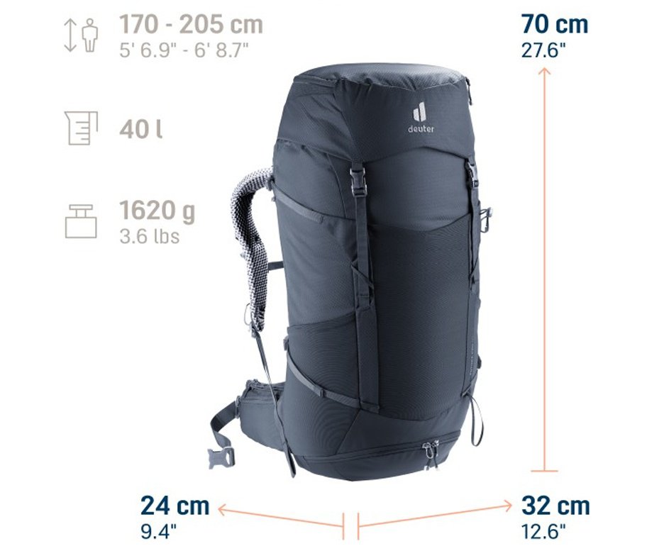 Mochila Deuter Futura Pro 40 2026 Preto
