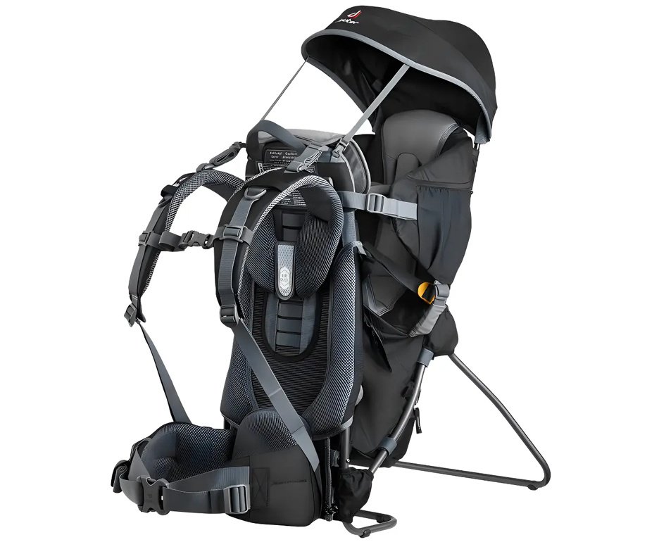 Mochila Deuter de Transporte para Bebê Kid Comfort I Set - Preto