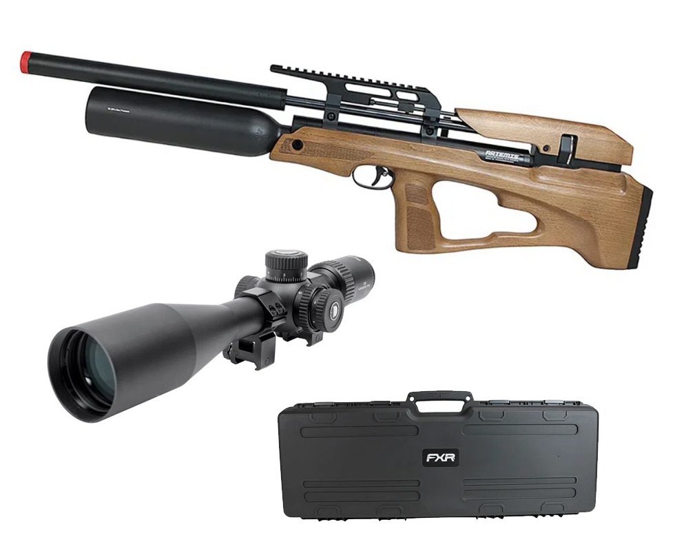 Carabina de Pressão PCP P35X-B Evolution HC 5,5mm Artemis - FXR + Luneta 6-24x50 FFP + Case FXR