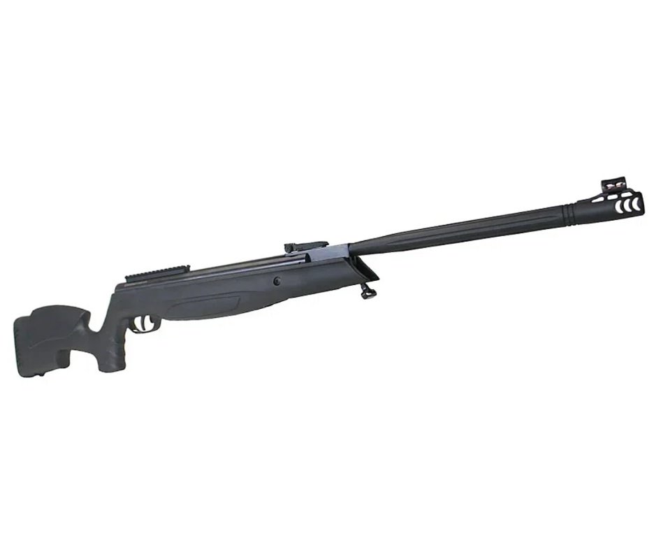 Carabina de Pressão Beeman Viper 1135 Extreme Gas Ram Nitro 80kg Polimero 5,5mm - Rossi + Capa + Luneta 4x32 + Chumbo + Alvos + Kit de Limpeza + Desengripante / Anticorrosivo