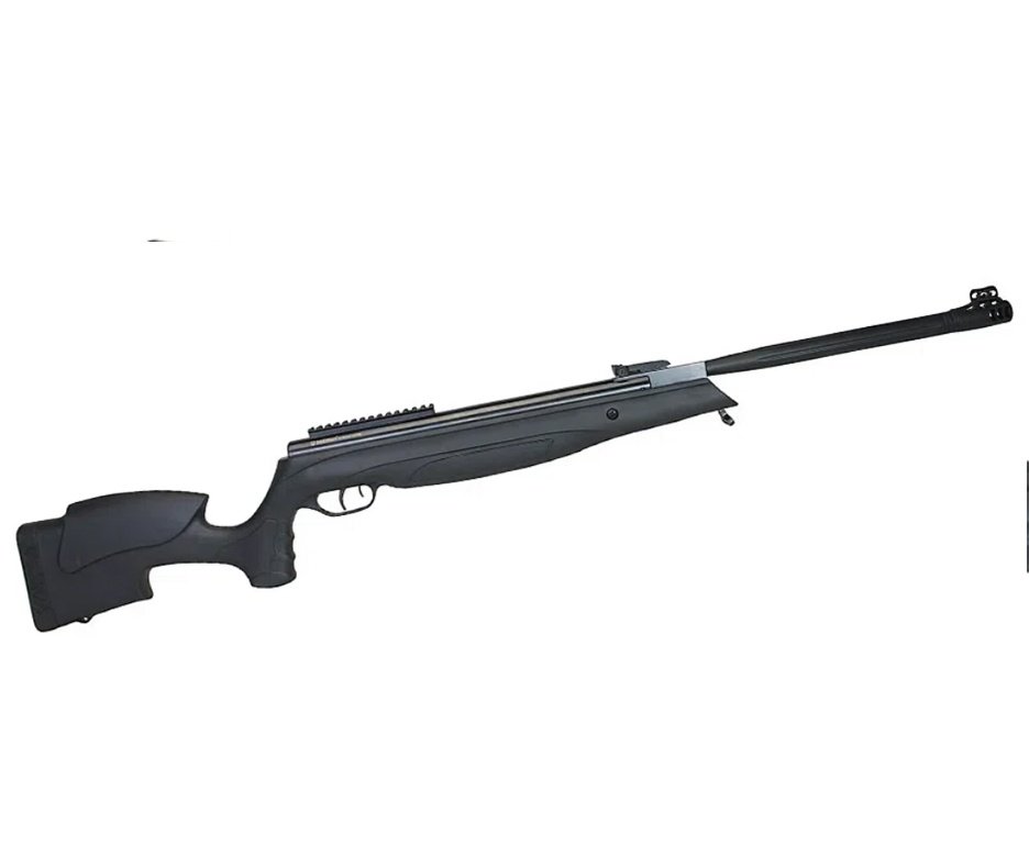 Carabina de Pressão Beeman Viper 1135 Extreme Gas Ram Nitro 80kg Polimero 5,5mm - Rossi + Chumbo + Alvos + Kit de Limpeza + Desengripante / Anticorrosivo