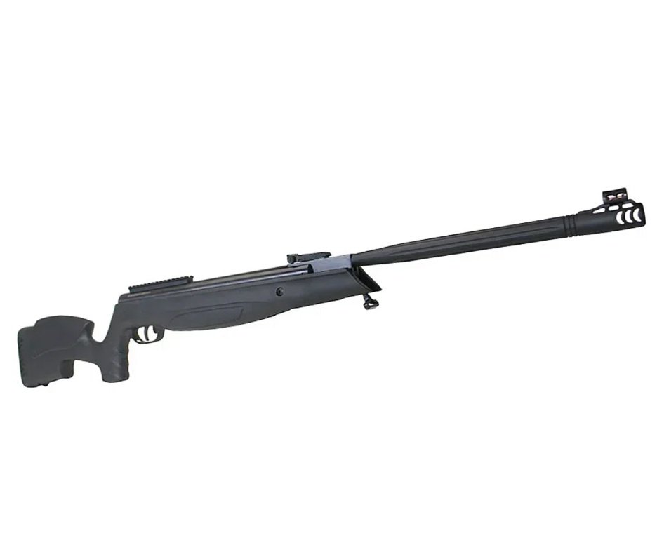 Carabina de Pressão Beeman Viper 1135 Extreme Gas Ram Nitro 80kg Polimero 5,5mm - Rossi + Chumbo + Alvos + Kit de Limpeza + Desengripante / Anticorrosivo